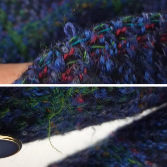 Vintage Plaid Double Breasted Wool Blazer for Women DAMART U.S. Size 8 - Picture 8 of 8